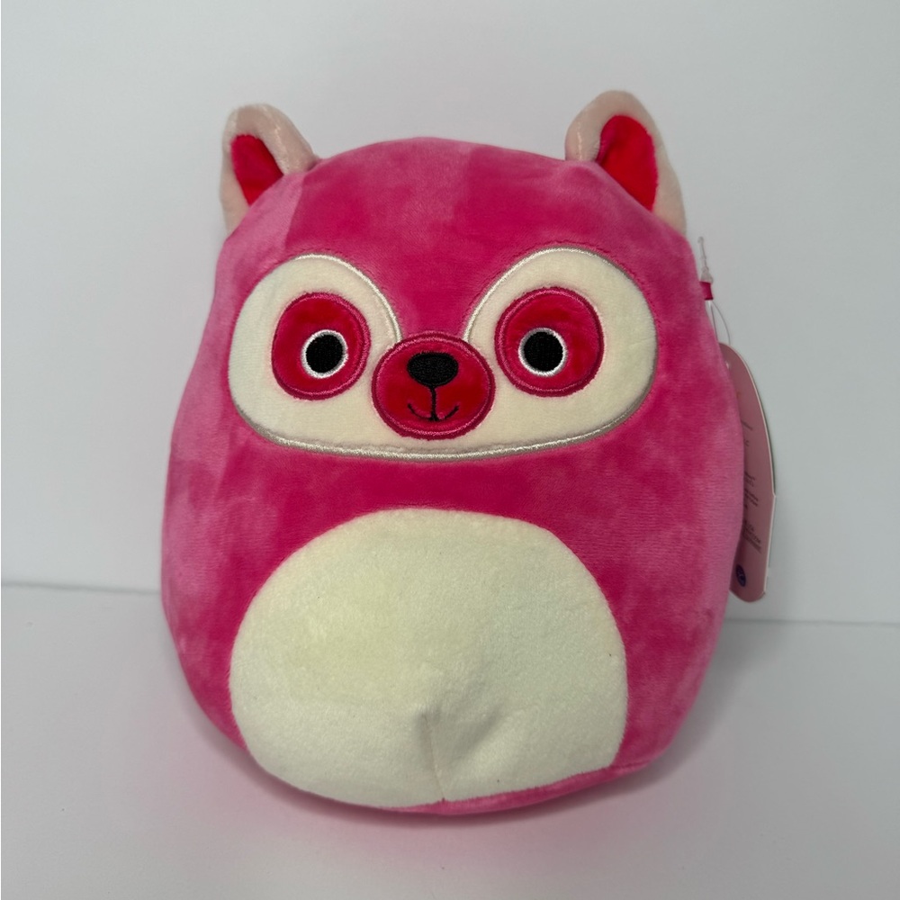Squishmallows Lucia Lemur 6.5” Pink Plush NWT Kellytoy